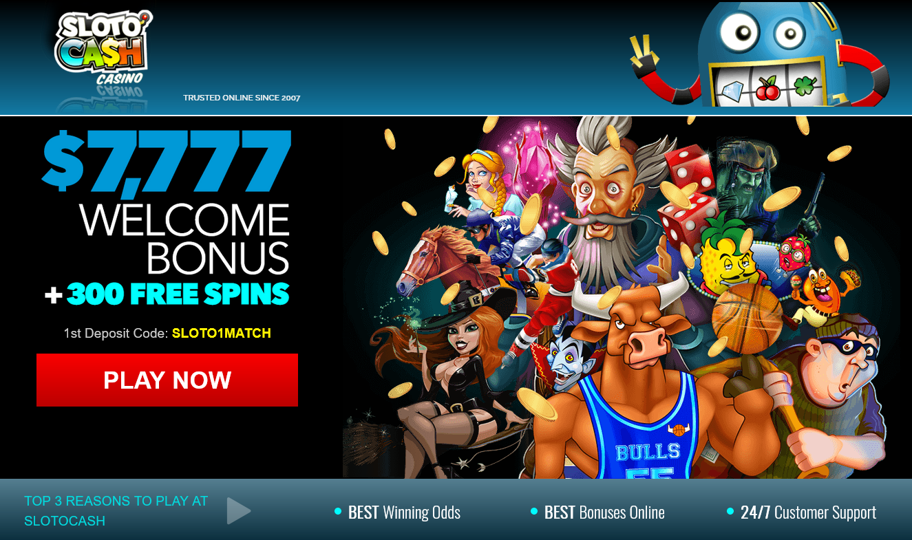 Slotocash
Welcome Bonus