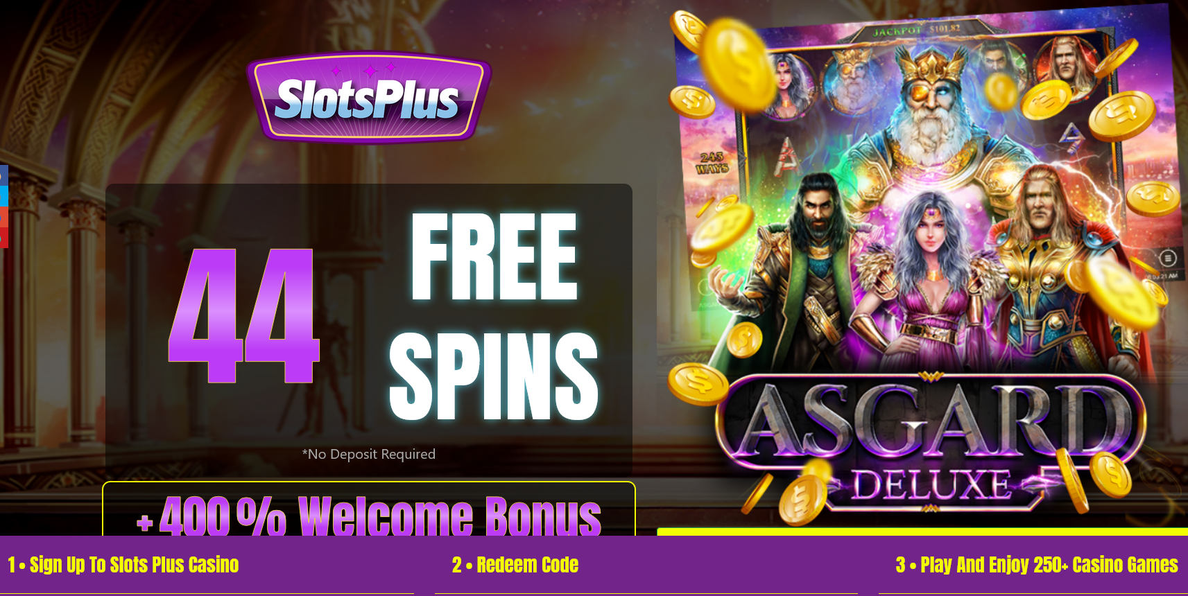 400% WELCOME BONUS | + 44
                                          FRE SPINS